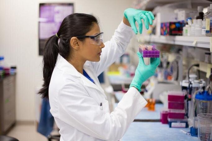 ELISA blood test to detect parasites in the body.